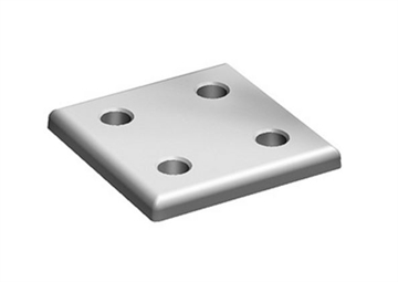 Kvadratisk montageplade i aluminium